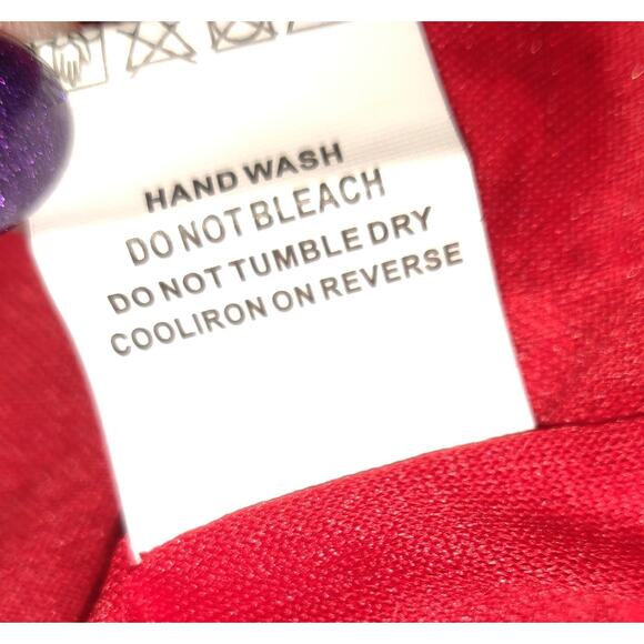 Maner Red Sequinned Top PLUS Sz 4 XL Heavily Embellished Stretchy Holiday Lined - Picture 7 of 16